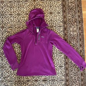 Patagonia R1 quarter-zip with hood